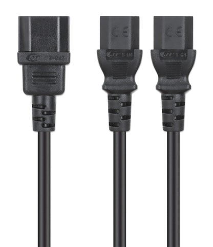 Power Cable Y-Splitter 2 x C13 to C14, 1.8 m Image 4