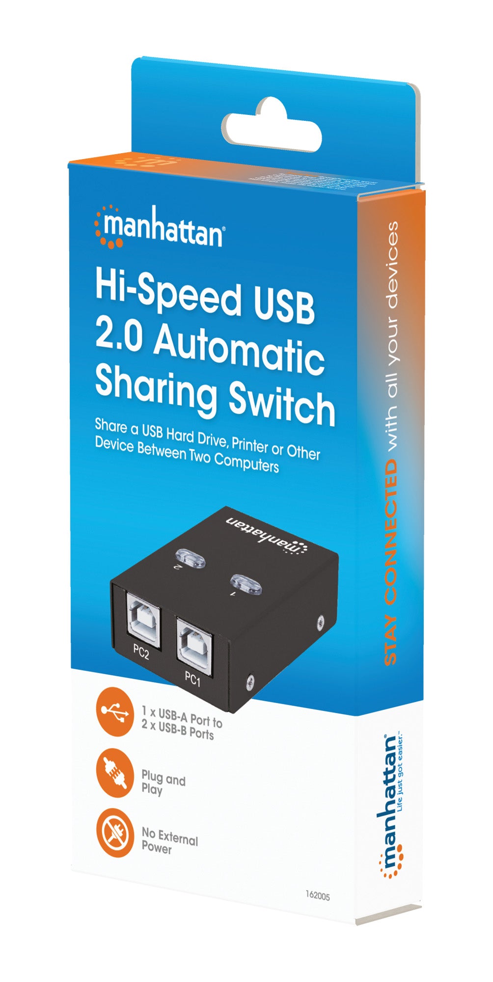 Hi-Speed USB 2.0 Automatic Sharing Switch Packaging Image 2