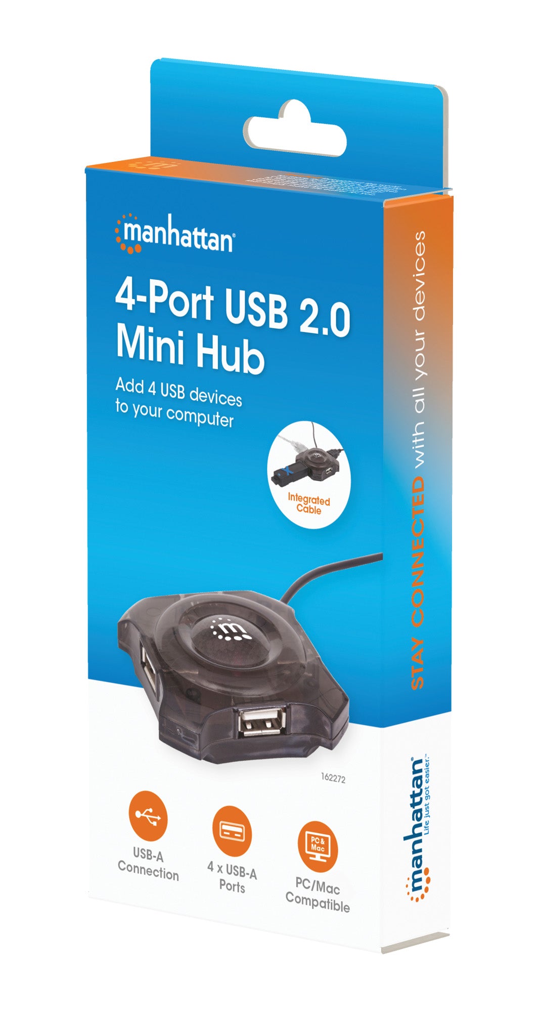 4-Port USB 2.0 Mini Hub Packaging Image 2