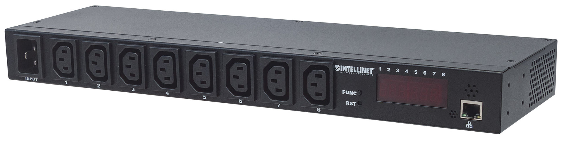 19" 1U Intelligent 8-Port PDU Image 1