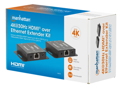 4K@30Hz HDMI over Ethernet Extender Kit Packaging Image 2