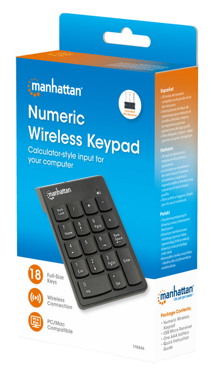Numeric Wireless Keypad Packaging Image 2