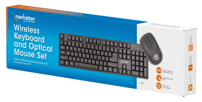 Wireless Keyboard and Optical Mouse Set Packaging Image 2