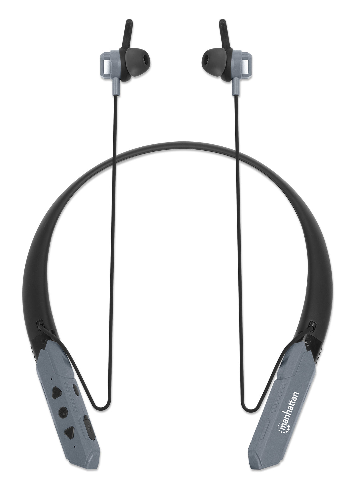 Wireless Sport Headphones with Neckband, Black/Space Gray Image 11