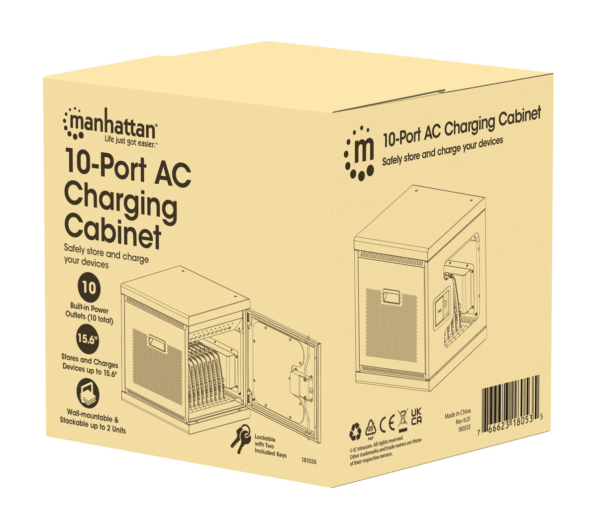 UK 10-Port AC Charging Cabinet Packaging Image 2