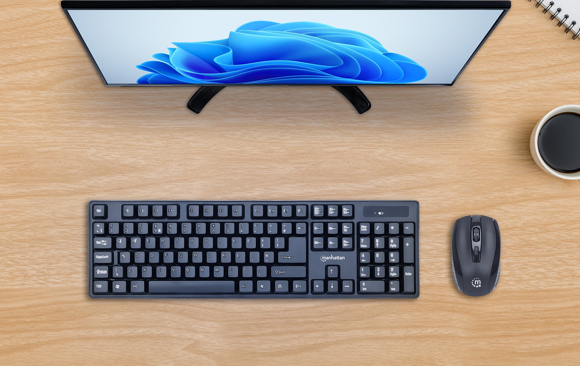 Wireless USB Keyboard and Optical Mouse Combo Set Image 13
