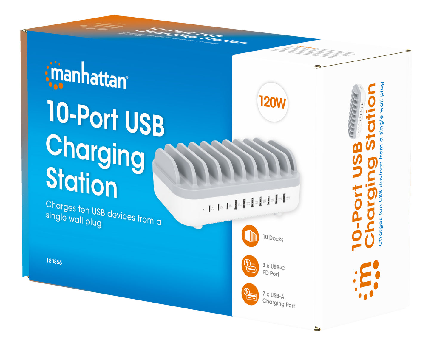 10-Port USB Power Delivery Charging Station - 120 W Packaging Image 2