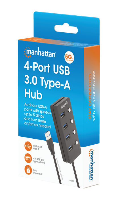 4-Port USB 3.0 Type-A Hub Packaging Image 2