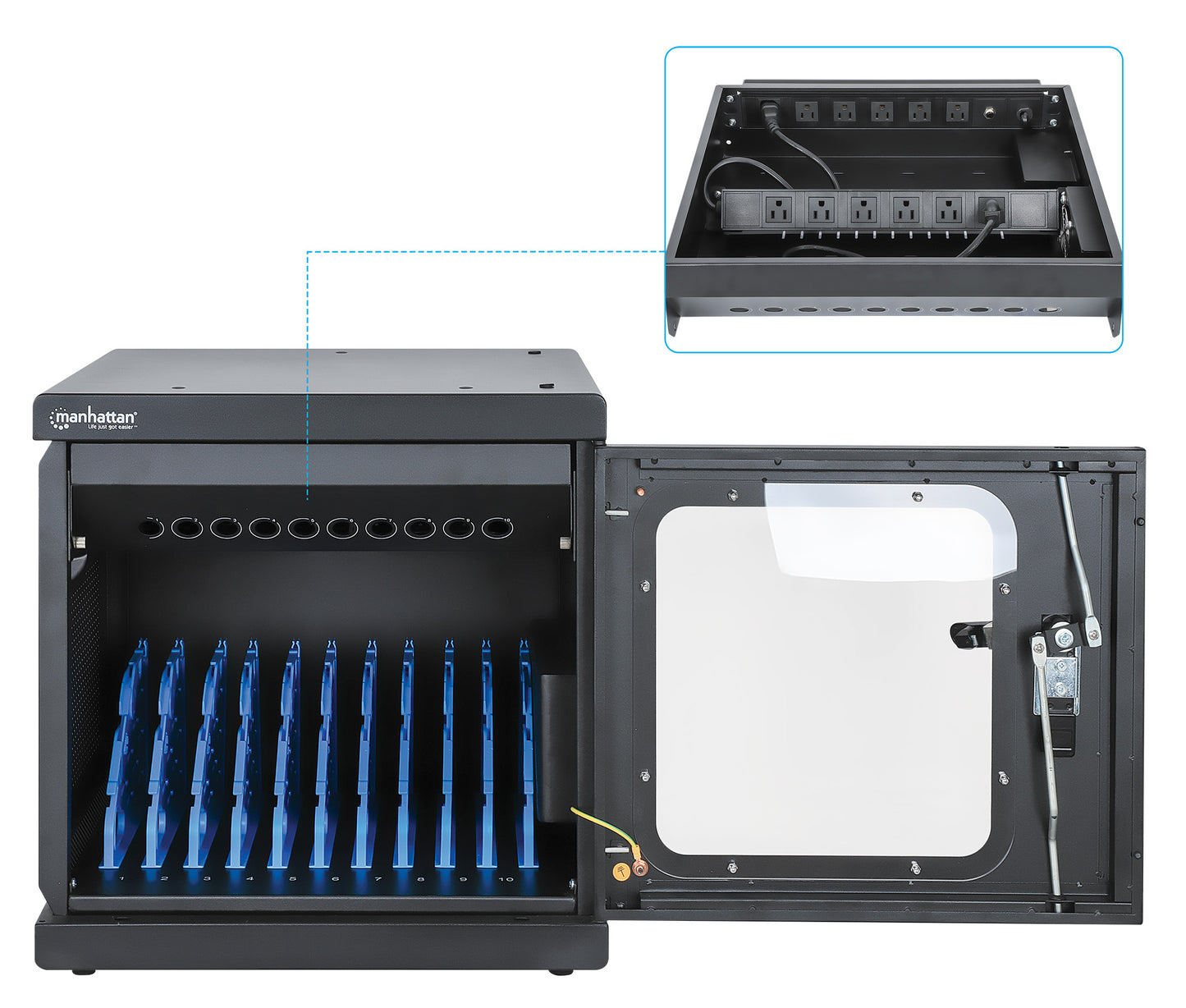 US 10-Port AC Charging Cabinet Image 10