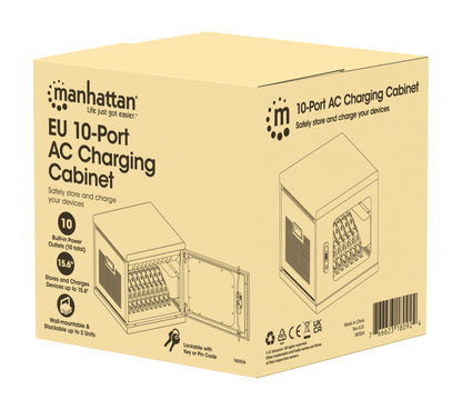 EU 10-Port AC Desktop Charging Cabinet Packaging Image 2