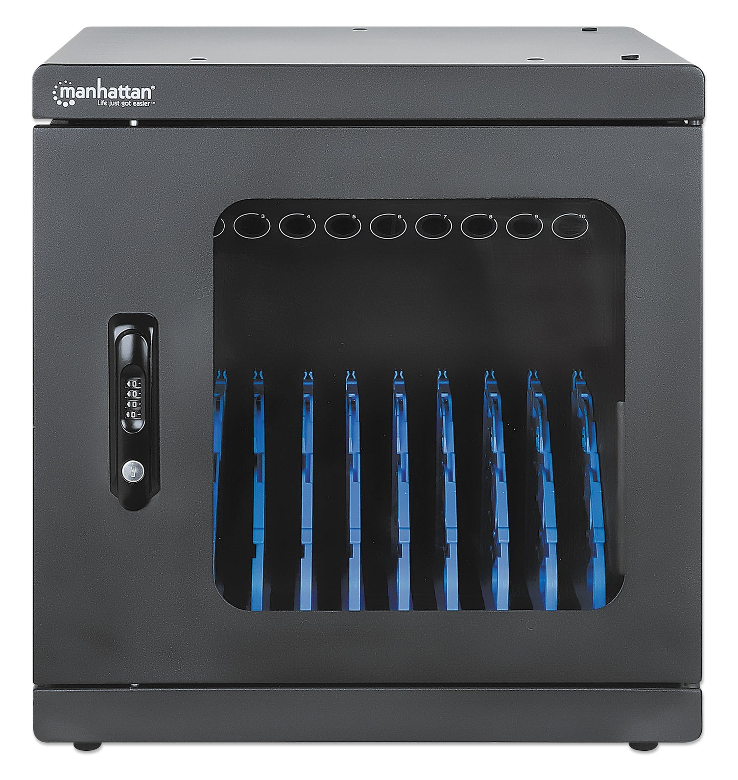 EU 10-Port AC Desktop Charging Cabinet Image 4
