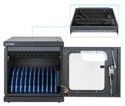 EU 10-Port AC Desktop Charging Cabinet Image 10