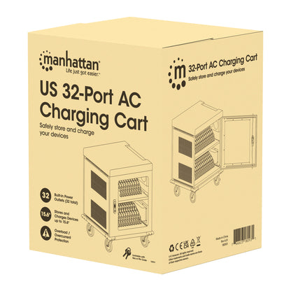 US 32-Port AC Charging Cart Packaging Image 2