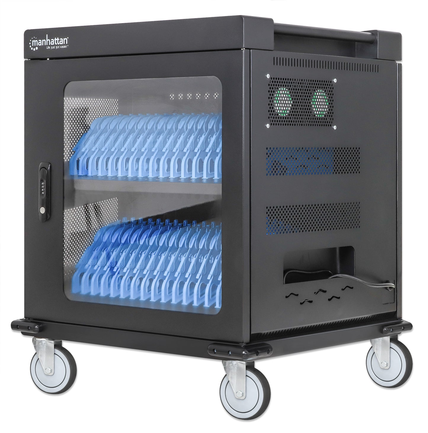 US 32-Port AC Charging Cart Image 1