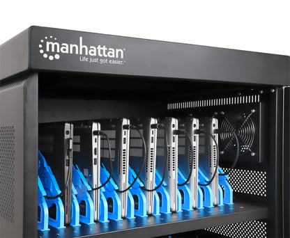 US 32-Port AC Charging Cart Image 12