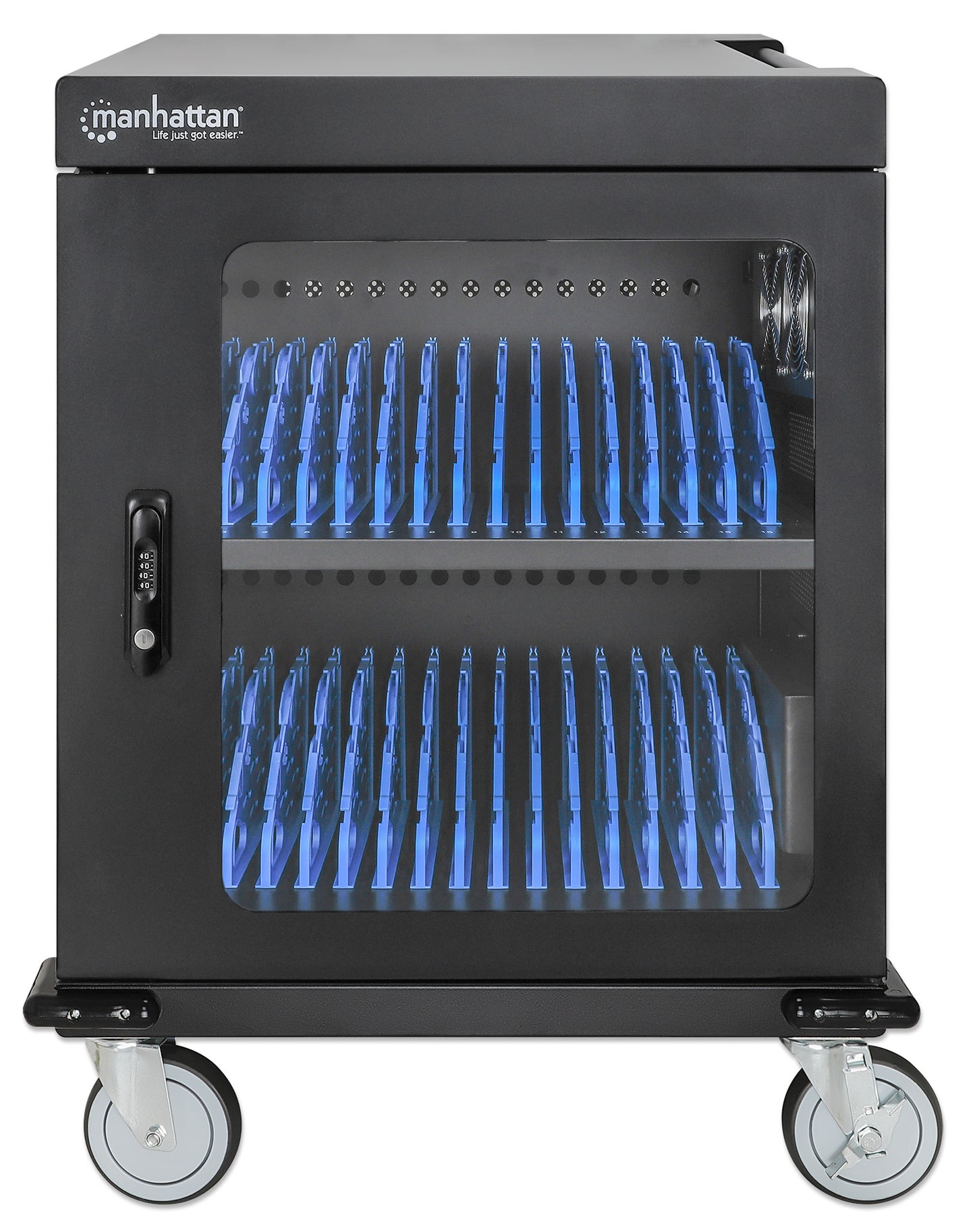 US 32-Port AC Charging Cart Image 4