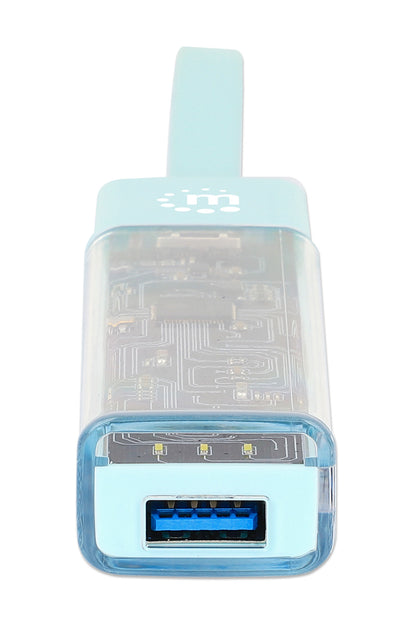 Transparent 4-Port USB 3.0 Type-C / Type-A Combo Hub Image 10