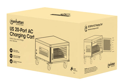 US 20-Bay AC Charging Cart Packaging Image 2