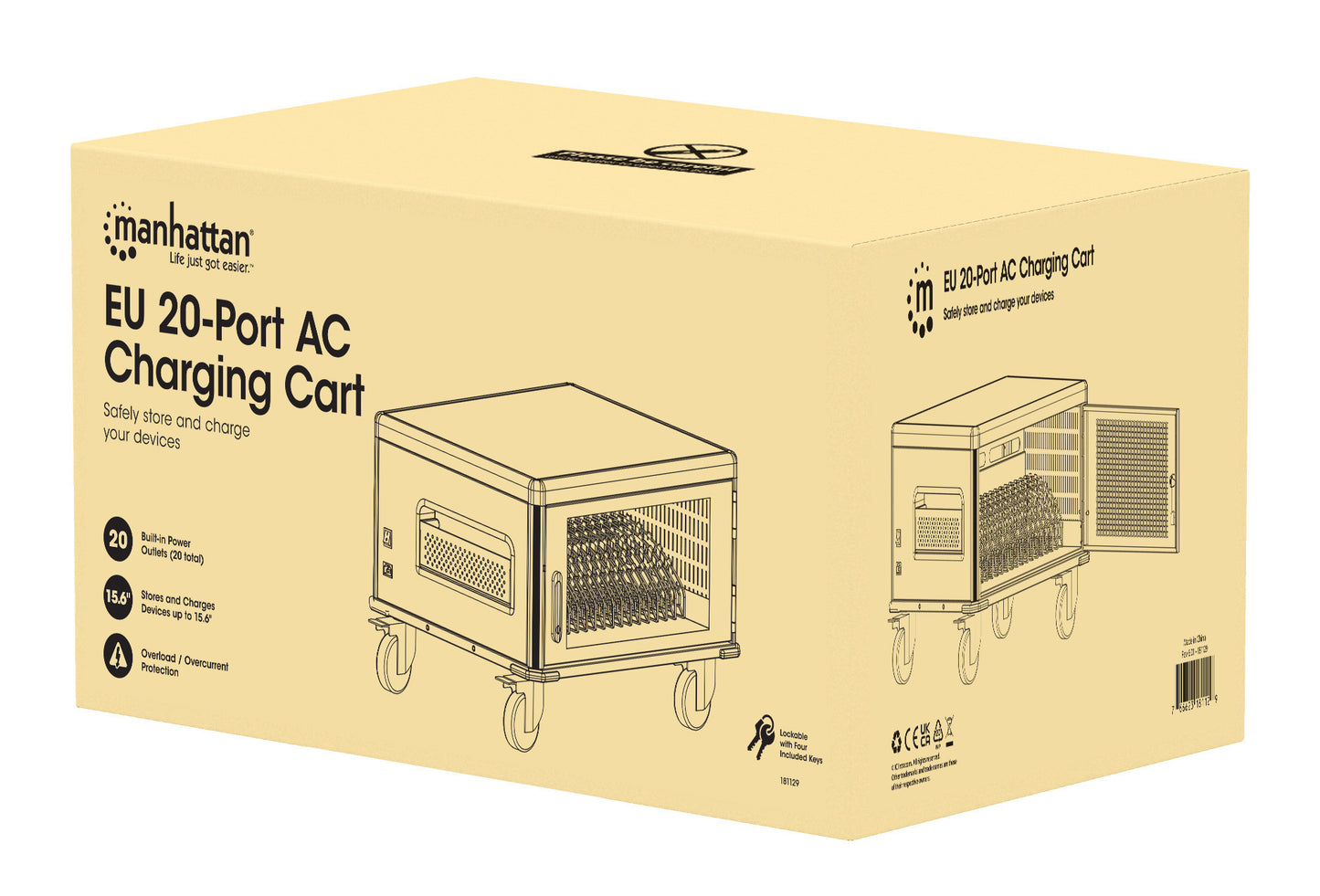 EU 20-Bay AC Charging Cart Packaging Image 2