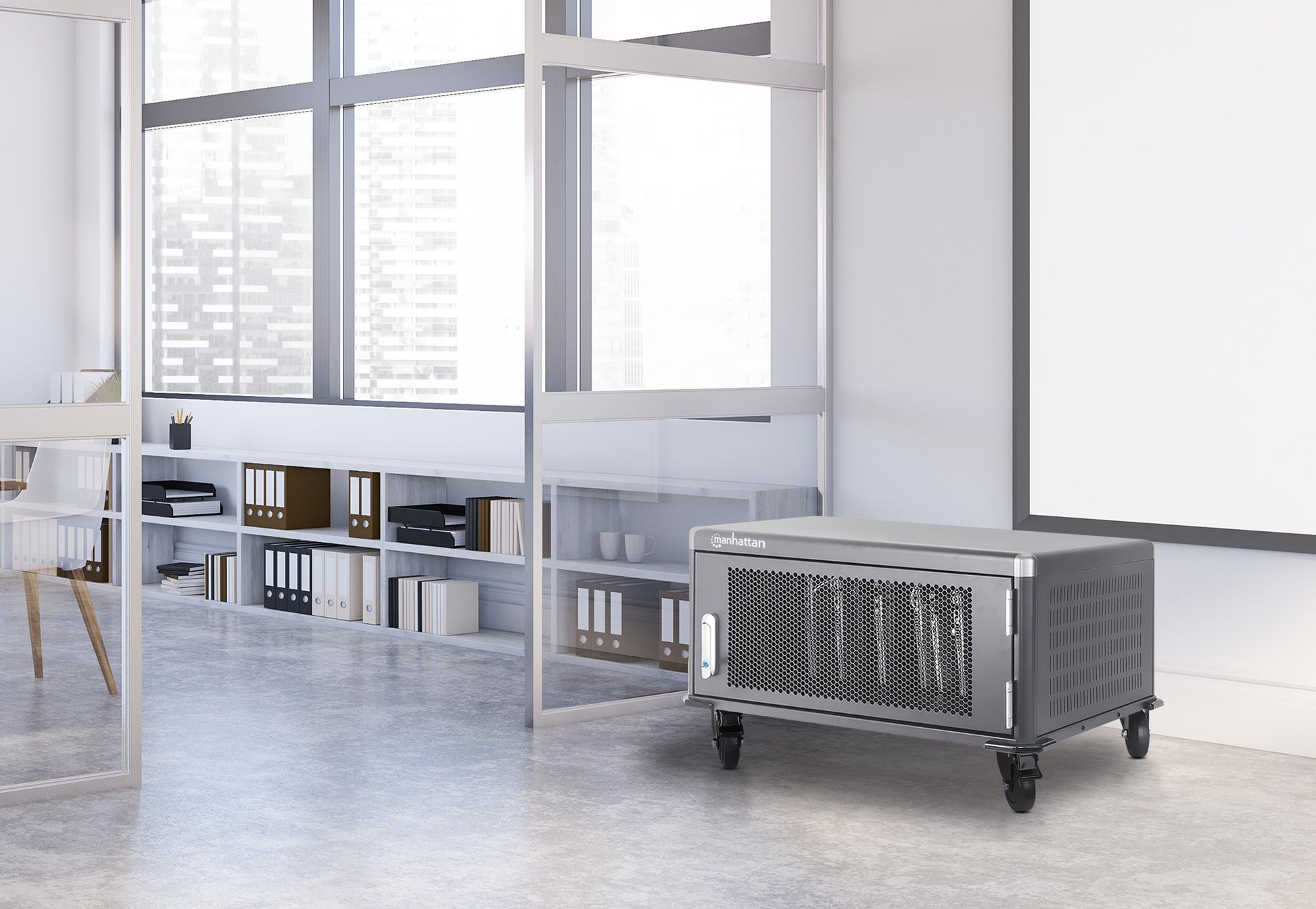 EU 20-Bay AC Charging Cart Image 6