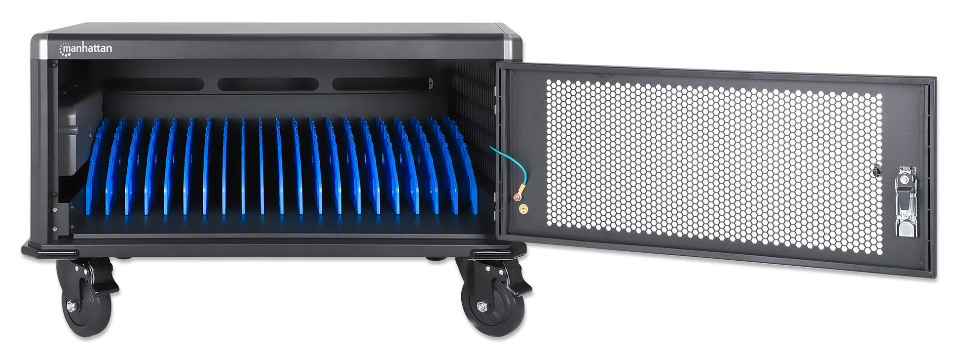 EU 20-Bay AC Charging Cart Image 7