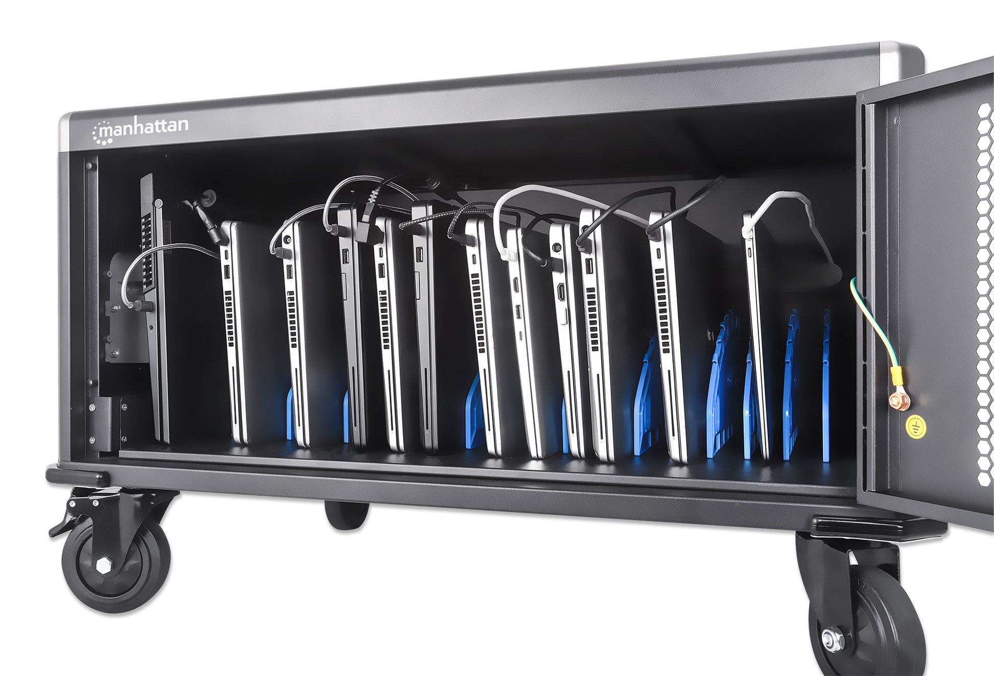 EU 20-Bay AC Charging Cart Image 9