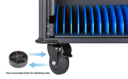 EU 20-Bay AC Charging Cart Image 10