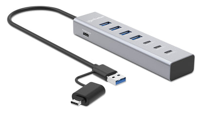 7-Port USB 3.0 Type-C / Type-A Combo Hub 3+4 Image 3