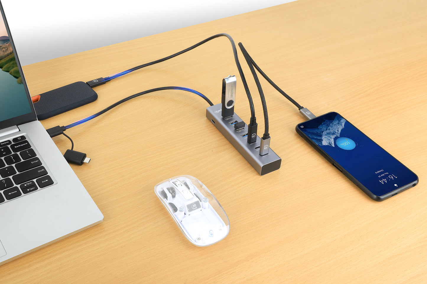 7-Port USB 3.0 Type-C / Type-A Combo Hub 3+4 Image 4