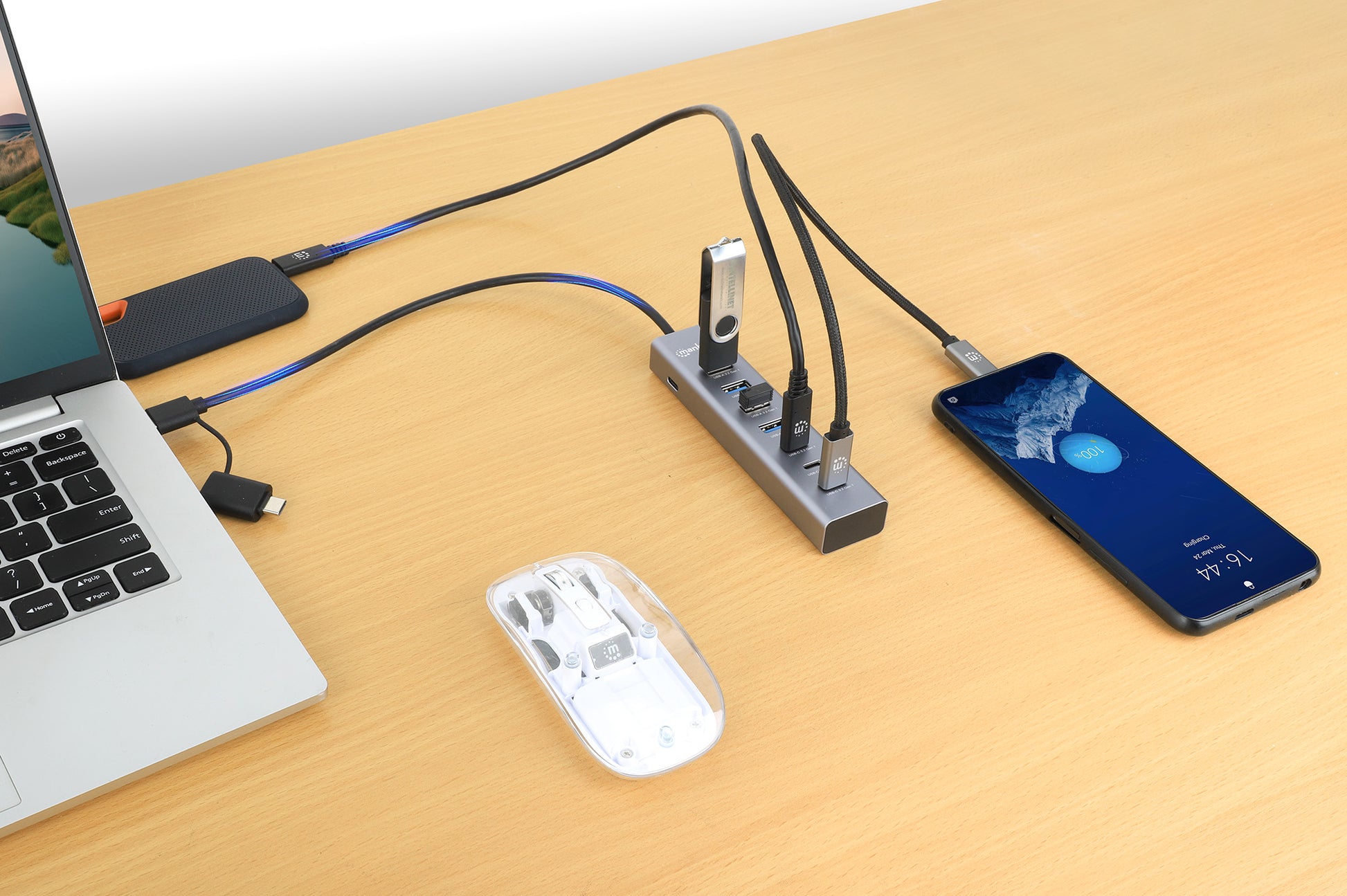 7-Port USB 3.0 Type-C / Type-A Combo Hub 3+4 Image 4