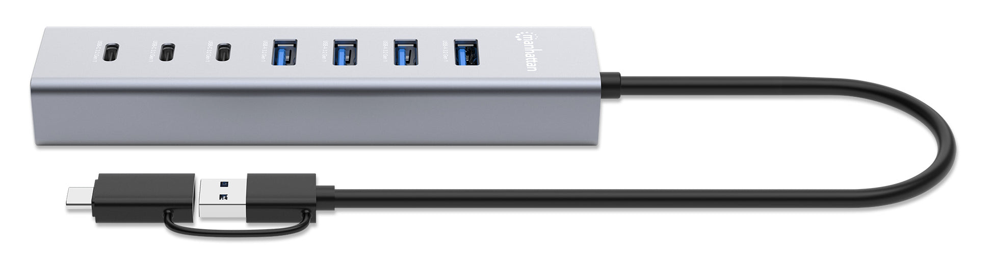 7-Port USB 3.0 Type-C / Type-A Combo Hub 3+4 Image 5