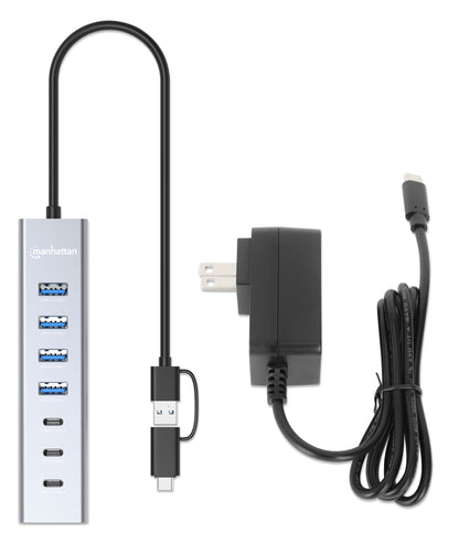 7-Port USB 3.0 Type-C / Type-A Combo Hub 3+4 Image 7