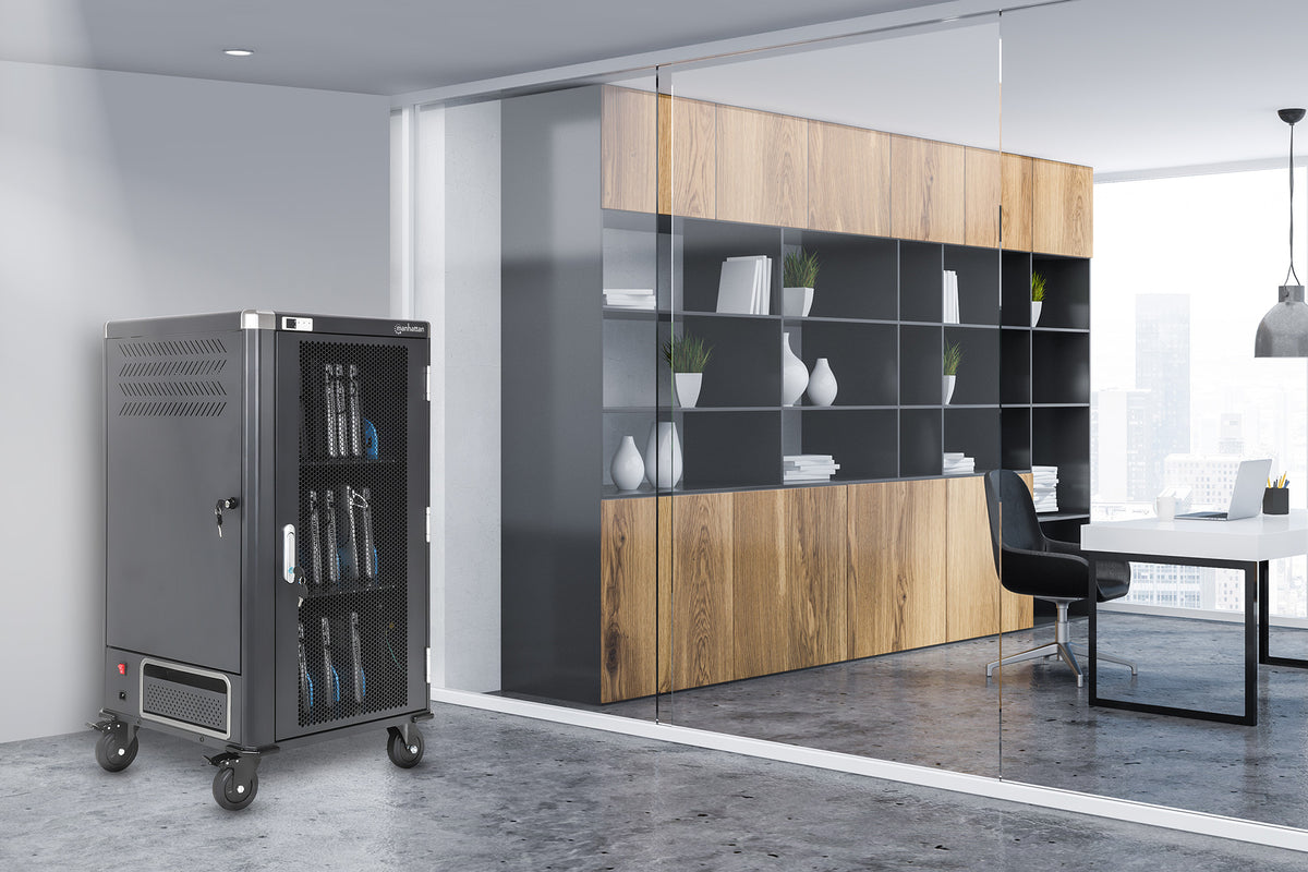 UK 30-Bay AC Charging Cart Image 2