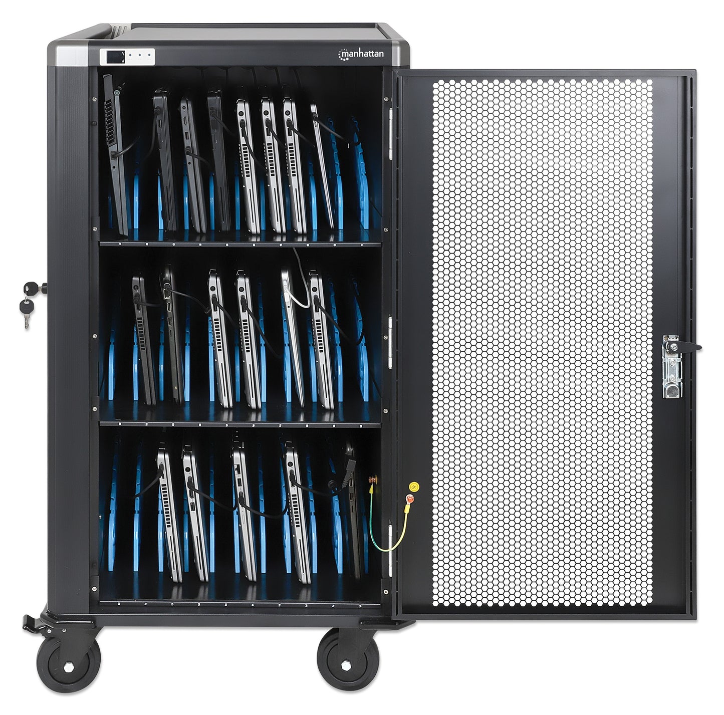 UK 30-Bay AC Charging Cart Image 3