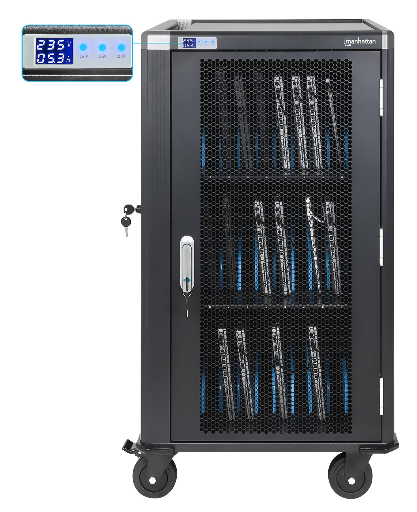 UK 30-Bay AC Charging Cart Image 8