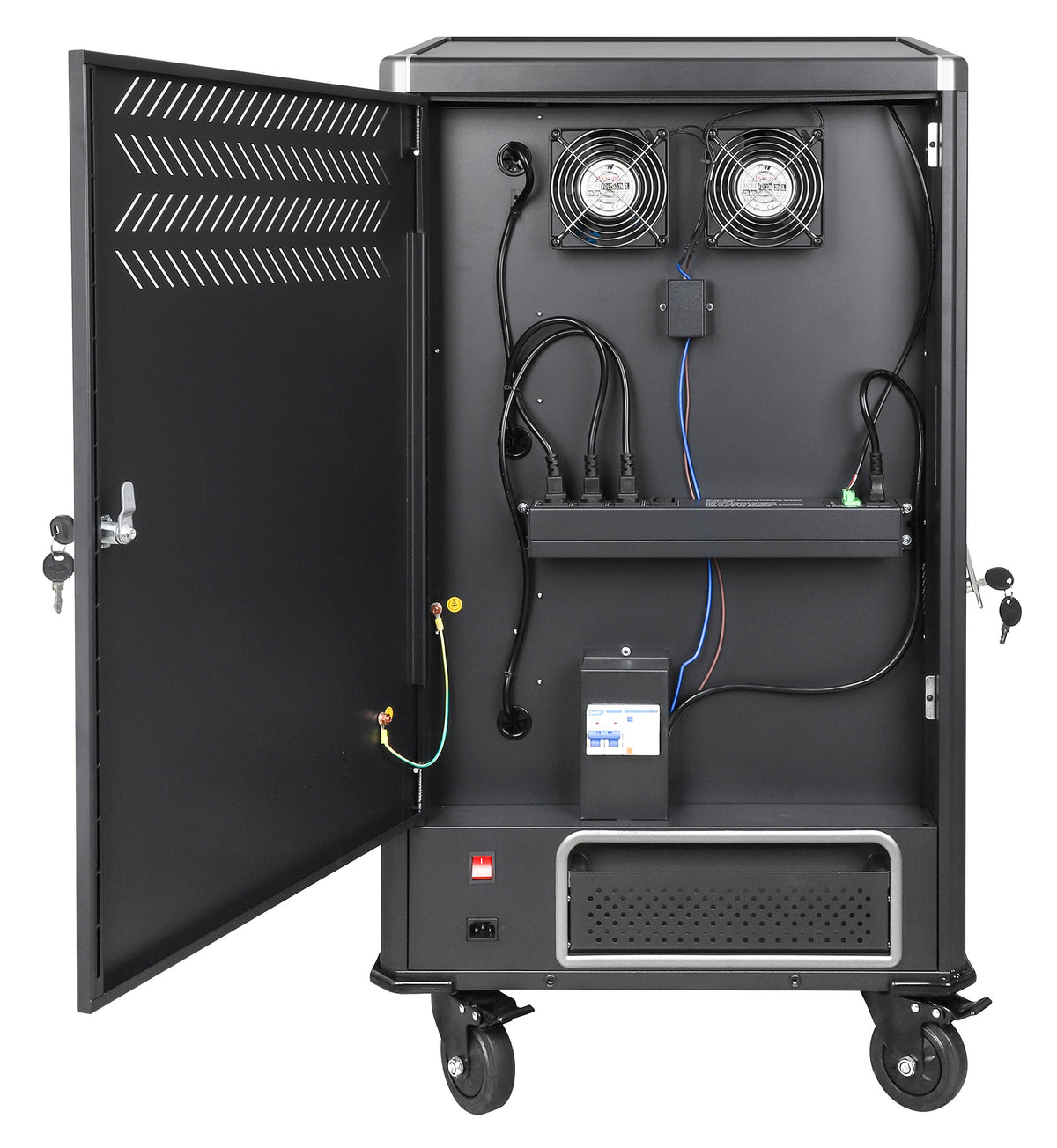 UK 30-Bay AC Charging Cart Image 9