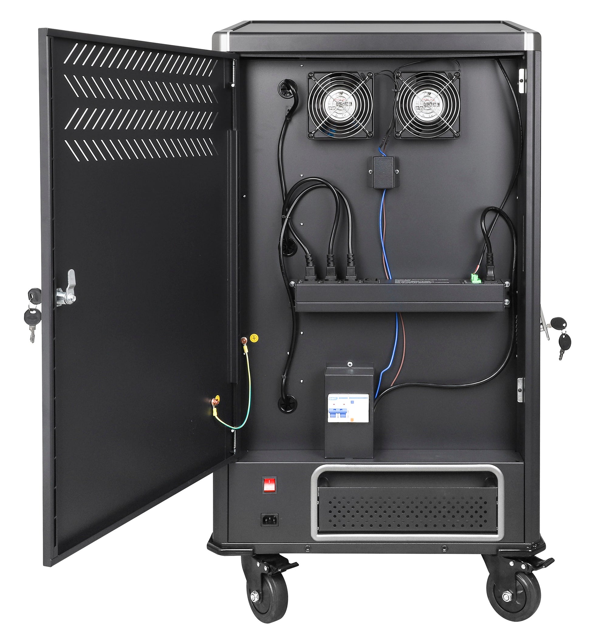UK 30-Bay AC Charging Cart Image 9