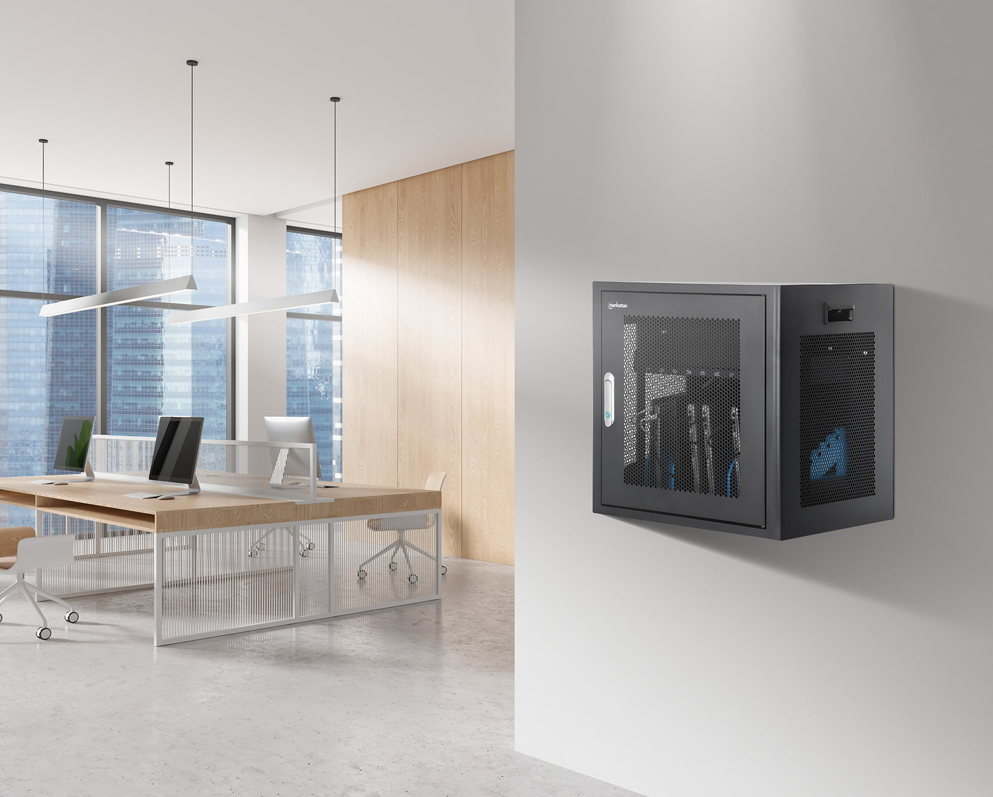 EU 10-Bay AC Desktop Charging Cabinet Image 6