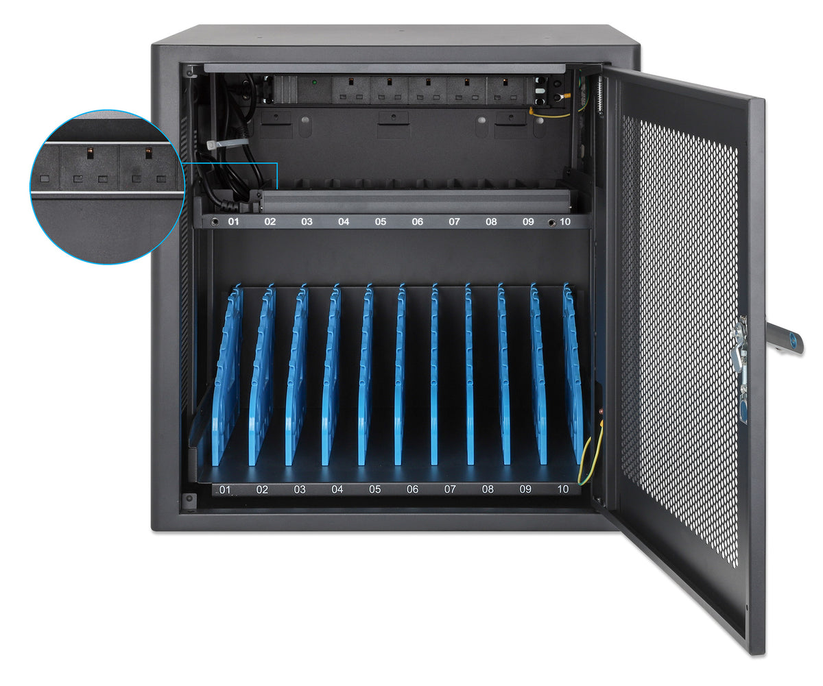 UK 10-Bay AC Desktop Charging Cabinet Image 8