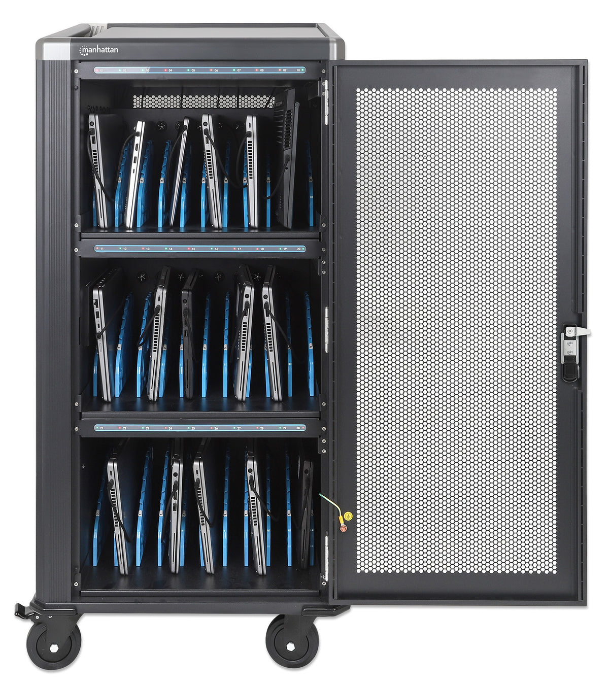 30-Port USB-C Charging Cart - 65W per Port Image 3