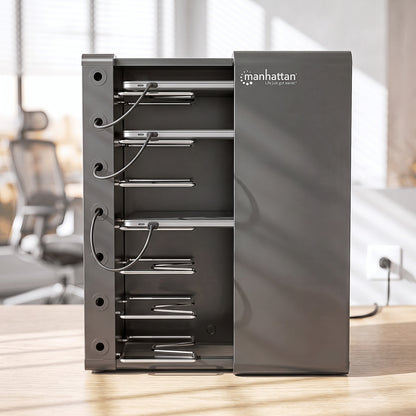 EU 7-Bay AC Desktop Charging Cabinet Image 8