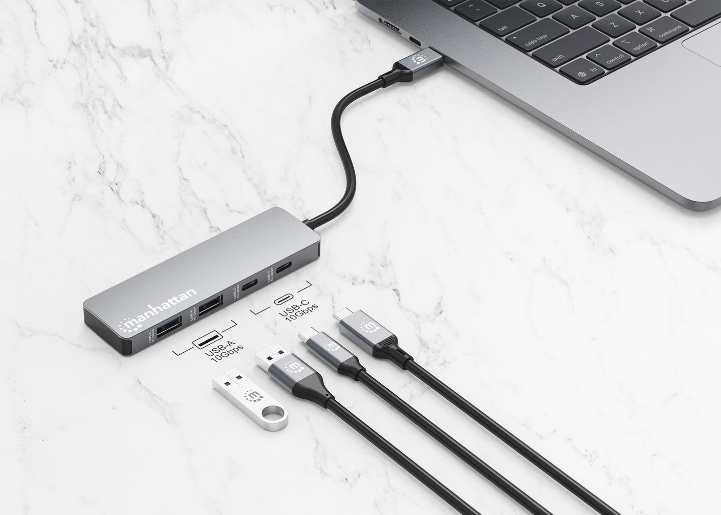 4-Port 10G USB-A / USB-C Combo Hub 2x2 Image 5