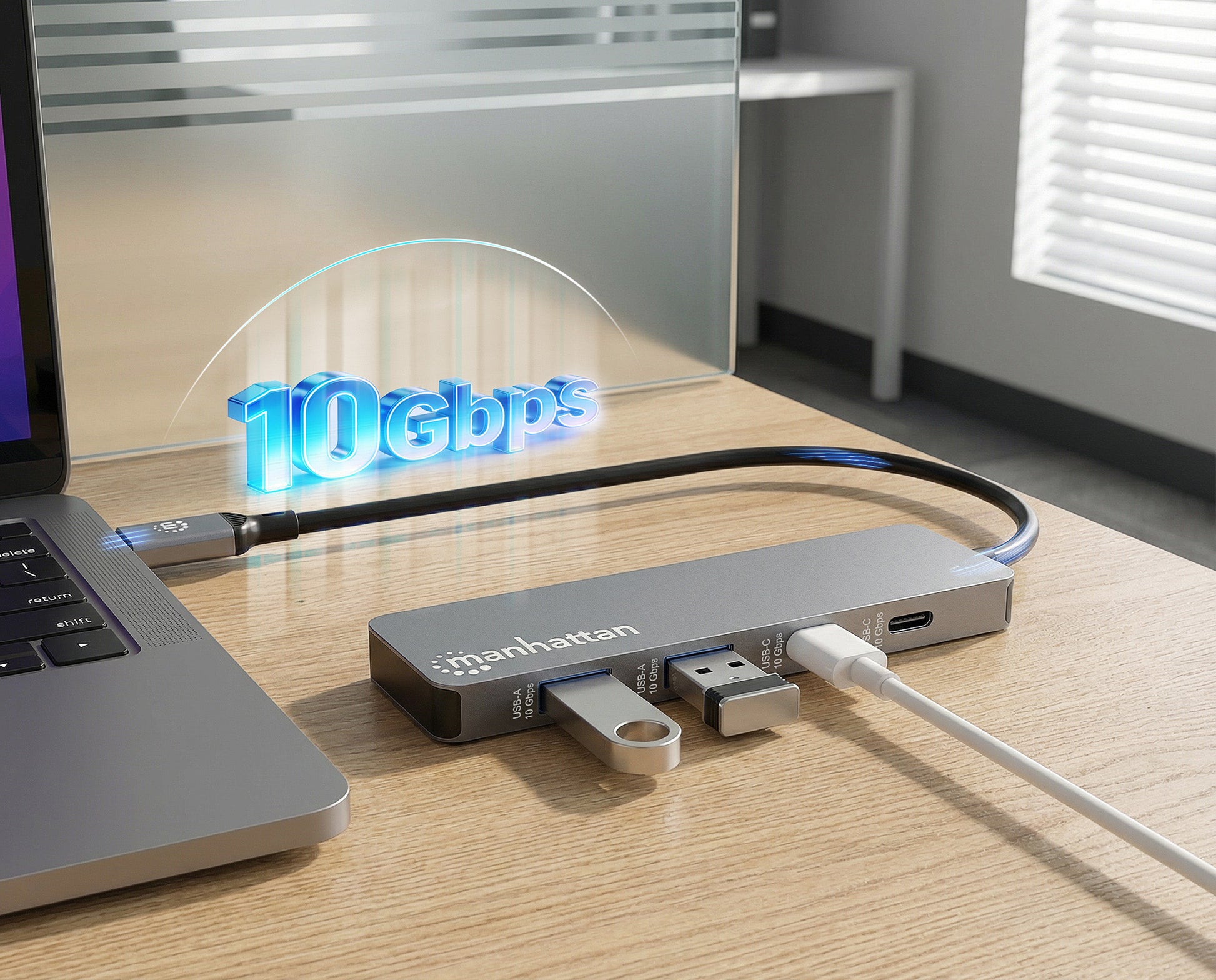 4-Port 10G USB-A / USB-C Combo Hub 2x2 Image 8