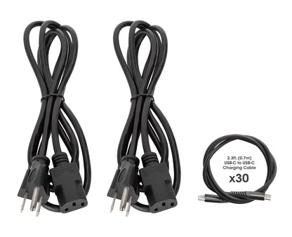 30-Port USB-C Charging Cart - 65W per Port Image 14
