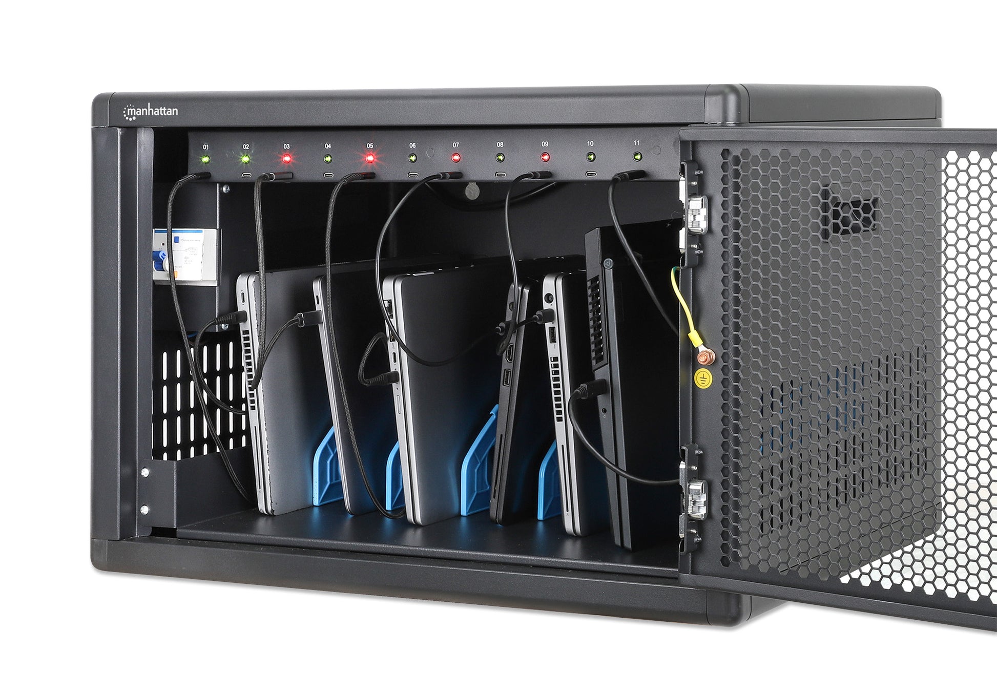 12-Port USB-C Desktop Charging Cabinet - 780 W Image 7