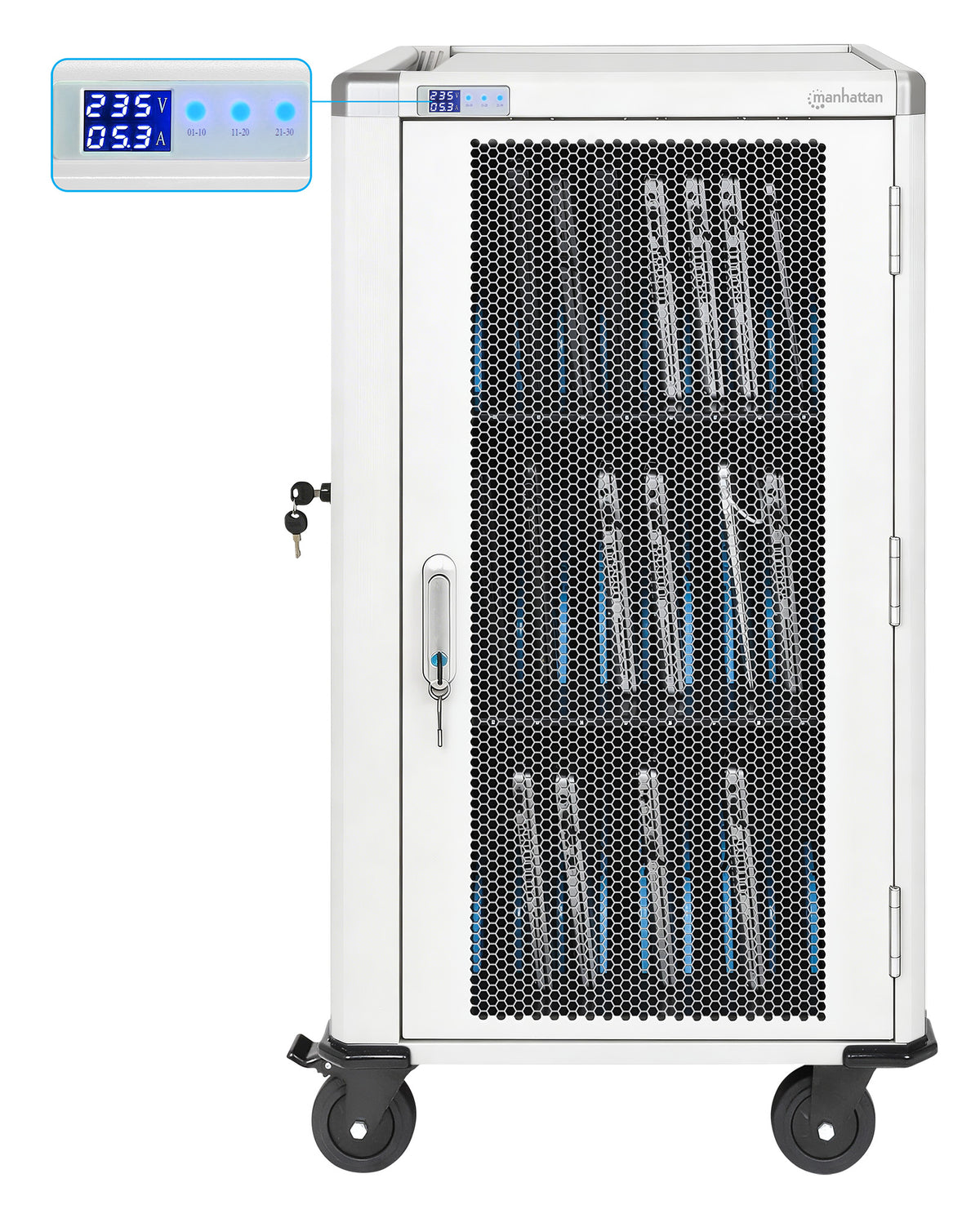 UK 30-Bay AC Charging Cart Image 8