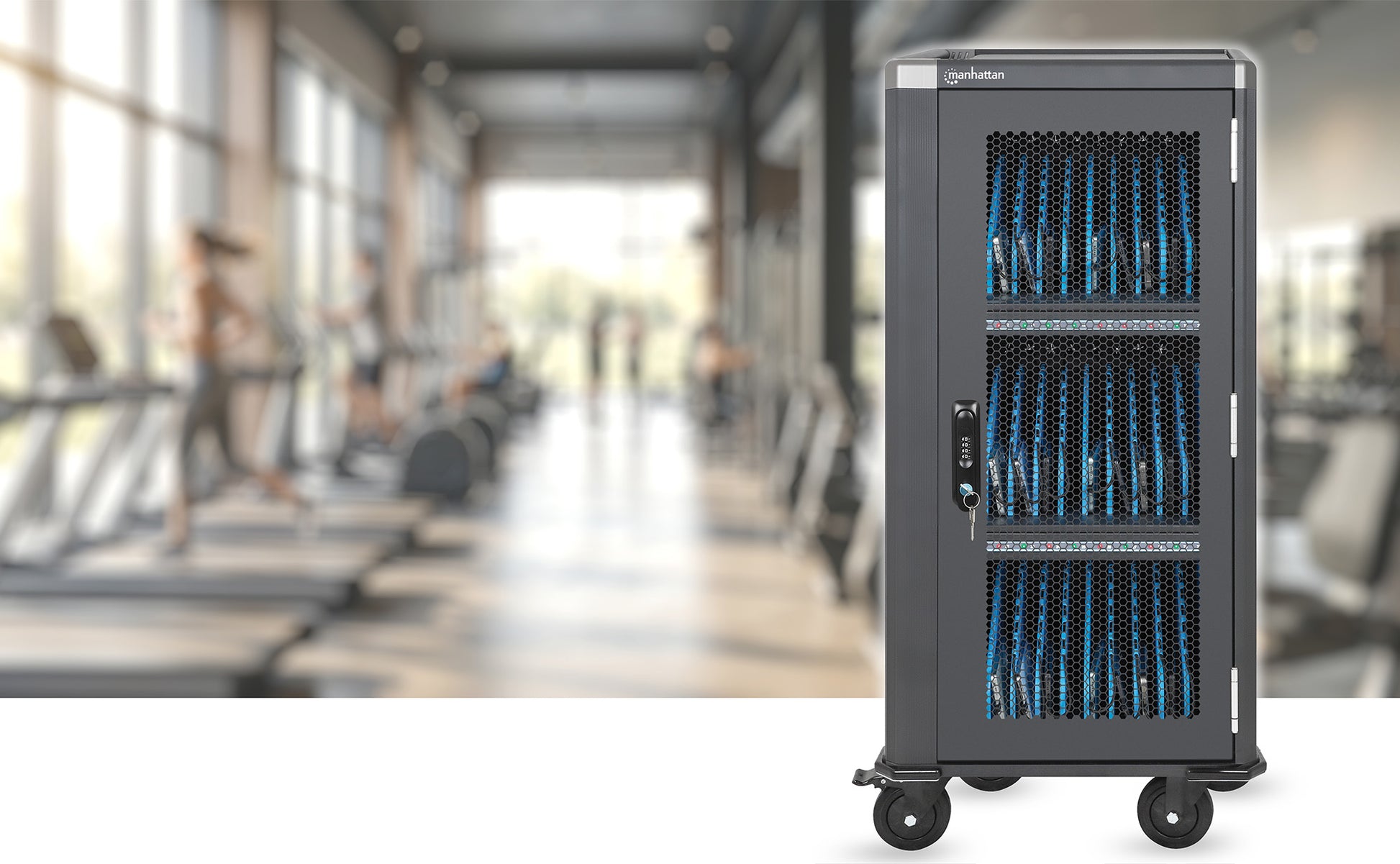 30-Port USB-C Charging Cart - 30W per Port Image 7