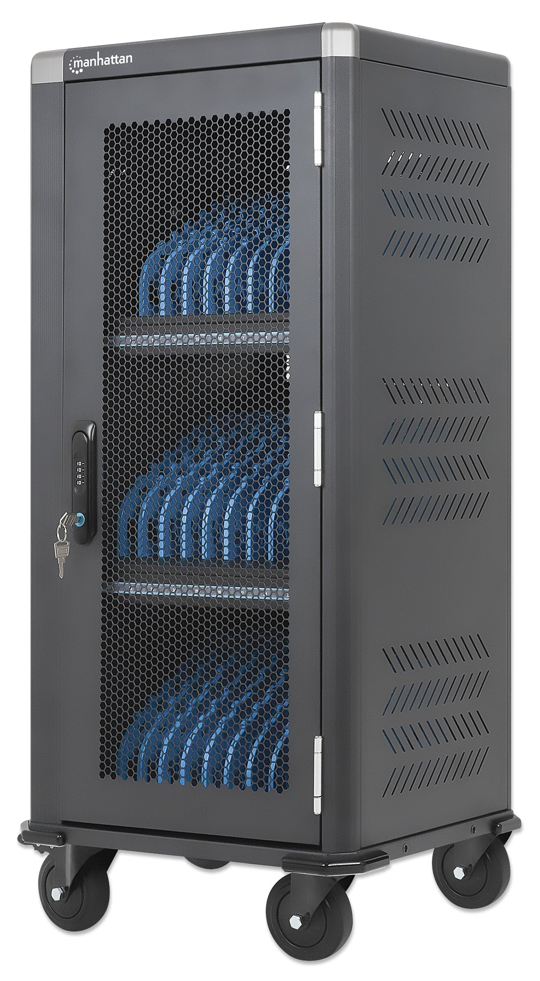 30-Port USB-C Charging Cart - 30W per Port Image 1