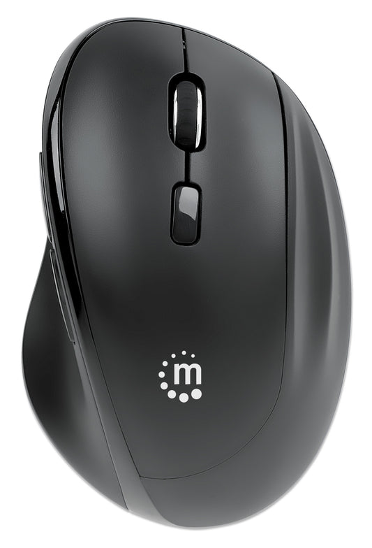 Ergonomic Wireless Mouse with 2-in-1 USB Receiver Image 1