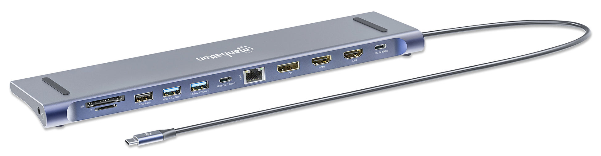 USB-C PD 12-in-1 Triple Monitor 4K Docking Station / Multiport Hub Image 12
